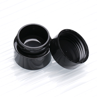 Nouveau design – Pots en plastique noirs vides 5G pour nail art, contenants personnalisés pour colle cosmétique et gel