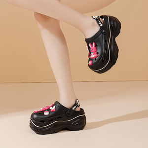 Sandalias de <span class=keywords><strong>Plataforma</strong></span> con Diseño de Conejo de Dibujos Animados para Mujer, Material EVA, Color Beige, Naranja, Blanco, Negro, Rosa, Suela de 3.5cm, para Uso en Exteriores - Product Image 3