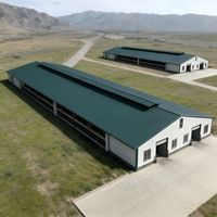 Granja Moderna Prefabricada: Establos de Acero con Estructura de Acero Galvanizado en Caliente y Sala de Ordeño de Gran Capacidad Integrada
