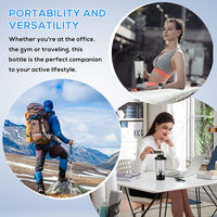 Bouteille de shaker de protéines pour la salle de sport avec logo personnalisé, 450 ml, 600 ml, mélangeur rechargeable USB C, tasse de shaker électrique pour protéines