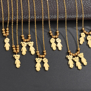 Nuevo Producto: Collar con Colgante de Acero Inoxidable para Niño o Niña, Colgante Personalizado con Posibilidad de Grabar <span class=keywords><strong>Palabras</strong></span> - Accesorios Lindos - Product Image 5