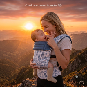 Porte-bébé Kangourou Pliable en Denim Premium Certifié CE CPC, Ergonomique et <span class=keywords><strong>de</strong></span> Luxe, Haute Capacité <span class=keywords><strong>de</strong></span> Charge, pour Bébés <span class=keywords><strong>de</strong></span> 0 à 3 Ans - Product Image 1