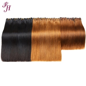 FH Naturel #30 #10 Couleur Double Dessiné Cuticule Aligné Vietnamien Cheveux Raides Trame Brut Indien Paquets de Cheveux Humains - Product Image 5