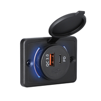 Port de charge USB OEM pour bus, charge rapide 30W+18W, prise USB 12-24V avec surveillance de tension, USB Type-C et conception étanche