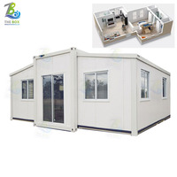 Petite maison pliante de luxe moderne 3 chambres à coucher étanche maison pliante et extensible maison en conteneur petite maison villa préfabriquée