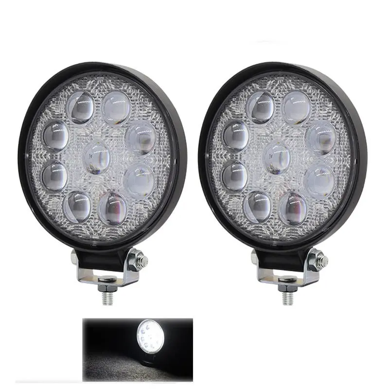 4.2 אינץ' LED מנורת עבודה 27W אור עגול משולבת שטח 4x4 מנורת ערפל פנסי נהיגה לפנס משאית לסירה 12V