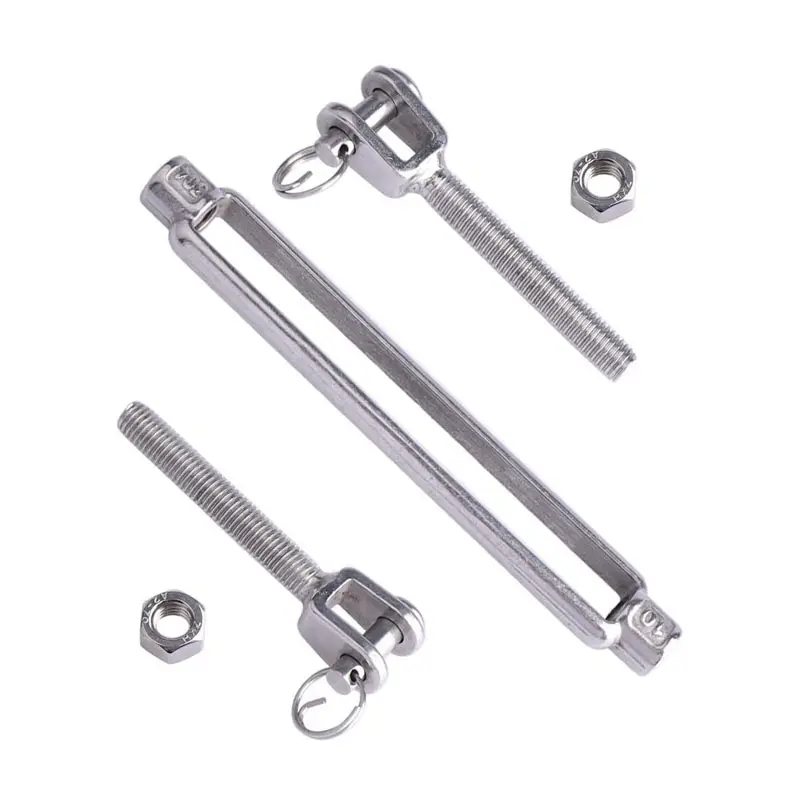 rigging hardware factory wire rope cable fittings Stainless Steel closed body pipe turnbuckle