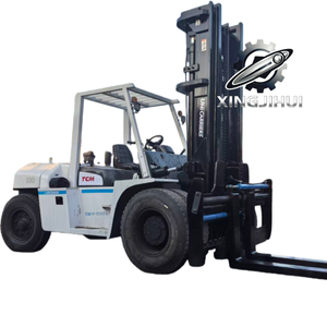 Montacargas TCM FD100Z8 de 10 toneladas, montacargas usado de Japón, 10 toneladas, motor Isuzu 6BG1, máquina usada, montacargas a gasolina, 4000 mm, 10000 kg - Product Image 1