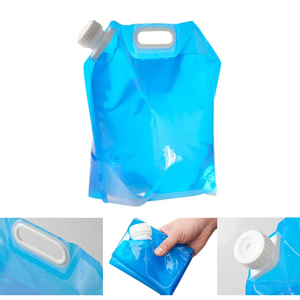 Sac à eau pliable de grande capacité 5L/10L pour l'extérieur, conteneur d'eau portable pour le nettoyage environnemental, l'eau potable, le camping et le barbecue - Product Image 2