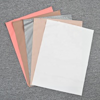 Sac à fermeture éclair coloré cpe pour vêtements, sac à fermeture à glissière en plastique givré rose pour t-shirt