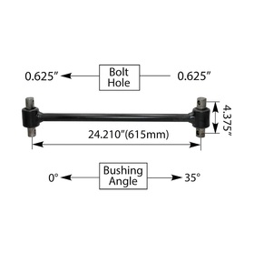 Tige de torsion 25-3/8 pouces, composant de suspension robuste, pièce de rechange pour camion, assemblage durable pour réparation de véhicule - Product Image 1