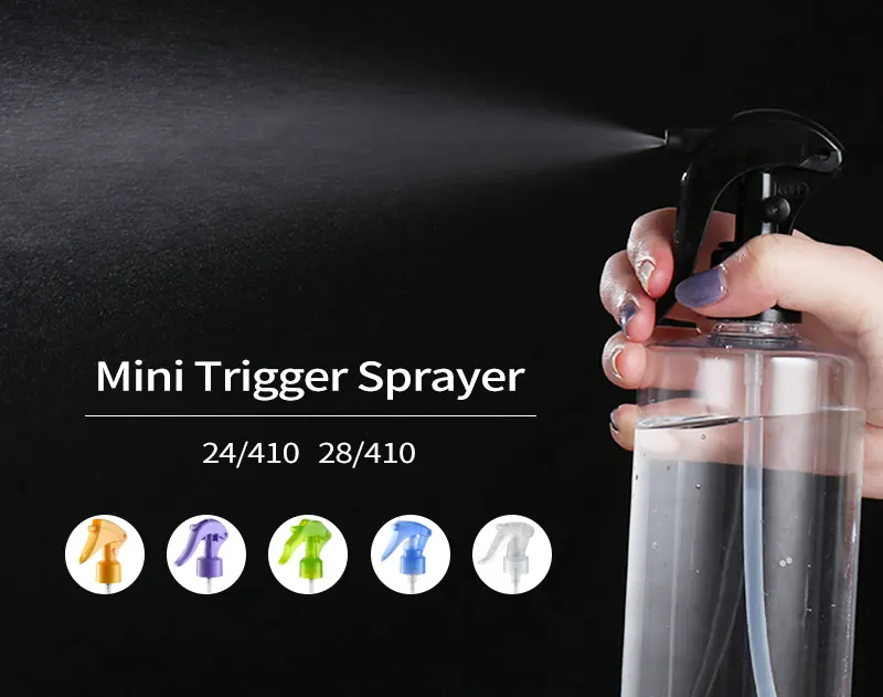 24/410 28/410 Black Plastic Hand Mini Trigger Sprayer For Bottle