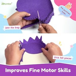 Divertente <span class=keywords><strong>fai</strong></span> <span class=keywords><strong>da</strong></span> te sentito borsa artigianale <span class=keywords><strong>da</strong></span> principessa giocattolo educativo morbido per bambini kit <span class=keywords><strong>fai</strong></span> <span class=keywords><strong>da</strong></span> te per ragazze e ragazzi - Product Image 3