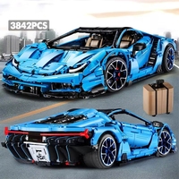 Cada C61041 Nouveau MOC City 1:8 Voiture de course Modèles de voitures de sport à assembler pour adultes Cadeaux 3842 pièces Ensembles de blocs de construction