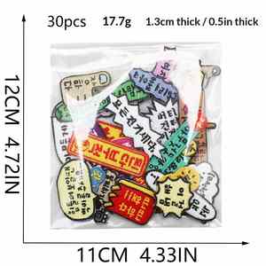 Mini Patch Coréen Amusant Brodé à la Main de Style Coréen pour la Décoration de Vêtements et Sacs - Product Image 2