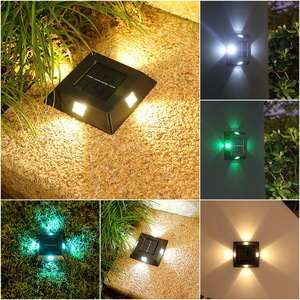 Xinyao Solar Wall Light 110x50mm Outdoor Waterproof Garden <b>Fence</b> Pathway Lawn Landscape Lamp - Product Image 4