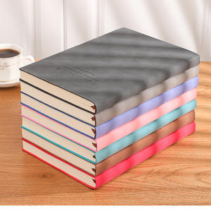 Carnets de notes personnalisés en cuir PU à reliure épaisse, avec poche, fabriqués en usine - Product Image 4