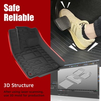 Ensemble complet de revêtements de sol 3D en TPE imperméable et antidérapant, anti-poussière et facile à nettoyer, pour Jetour G700 2025 6 sièges, garantie de 6 ans