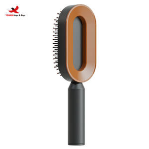 Cepillo para Eliminar el Cabello con Botón de Presión, Autolimpiante, para Hombres y Mujeres, Duradero, Masajeador de Cuero Cabelludo, Antiestrés - Product Image 3