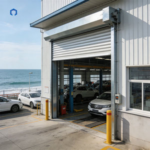 דלת תריס גלילה מנירוסטה תעשייתית עמידה בפני טופאונים וחלודה, בהתאמה אישית, לכניסה למפעל הרכבה אוטומטי בחוף הים - Product Image 2