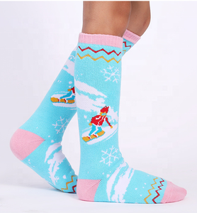 Vente en gros <span class=keywords><strong>de</strong></span> chaussettes <span class=keywords><strong>de</strong></span> sport d'hiver pour enfants semelle coussinée Chaussettes tubulaires en coton tricoté pour adolescents garçons - Product Image 5