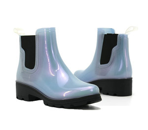YL120 <span class=keywords><strong>Stivali</strong></span> Chelsea Impermeabili in PVC <span class=keywords><strong>Blu</strong></span> per <span class=keywords><strong>Donna</strong></span>, Scarpe da Pioggia Personalizzate alla Moda per Esterni - Product Image 5