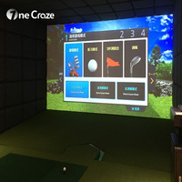 Simulateur de golf AR Sport Impact Screen, jeu de golf interactif à projection virtuelle, équipement de divertissement et d'entraînement sportif en intérieur