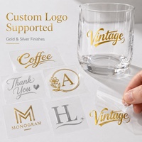 Autocollant de transfert en feuille gaufrée 3D imperméable Or Argent Logo de marque personnalisé pour boîte cadeau de luxe Carnet en cuir