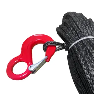 Winch cord 12 Strand UHMWPE Rope High Strength Low Stretch Flexible braid uhmwpe rope