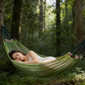 Hamaca Resistente de Nailon/Poliéster para 1 Persona, Capacidad de 150 kg, Alta Calidad, para Campamento, Senderismo, Apta para Niños, Directo de Fábrica - Product Image 6