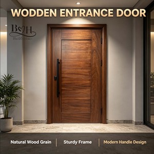 Porte d'entrée pivotante en bois massif sculpté de style américain rétro, en acajou, sécurisée, imperméable, pour l'<span class=keywords><strong>intérieur</strong></span> de la <span class=keywords><strong>maison</strong></span> - Product Image 1