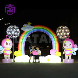 Ip65 Waterproof <b>Outdoor</b> Rgb Motif <b>Lights</b> For New Year's Day Festival Illumination For Parks Streets <b>Christmas</b> <b>Decorative</b> - Product Image 2