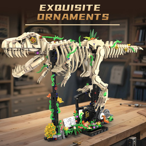 Modelo de <span class=keywords><strong>Esqueleto</strong></span> Fósil de Tiranosaurio Rex, Juguete de Plástico ABS, Set de Ensamblaje para Adultos, Caja de Regalo Coleccionable para Entusiastas de Dinosaurios - Product Image 5