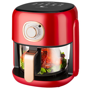 Freidora de Aire Eléctrica de Vidrio 5L con Control Táctil Digital, Cesta Antiadherente, Bandeja Visible 360 Grados, Fácil de Limpiar, 1 Año de Garantía, Diseño Moderno - Product Image 5