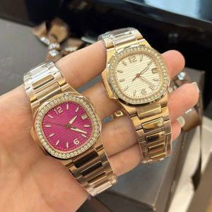 Montre de sport pour homme en acier inoxydable avec sertissage de diamants en moissanite octogonaux, luxe glacé, date - Product Image 3