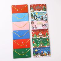 Boîte à argent surprise de Noël et du Nouvel An, motif Père Noël, enveloppe rouge, 10 compartiments