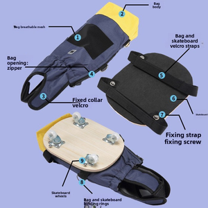 Harnais de soutien arrière pour animaux de compagnie avec roues ou <span class=keywords><strong>chariot</strong></span> coulissant pour chiens handicapés, aide à la mobilité des pattes arrière - Product Image 2