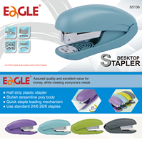 Eagle Effort Saving 24/6 26/6 Agrafeuse Papeterie Fournitures de bureau Agrafeuse en plastique S5136 Capacité de 20 feuilles
