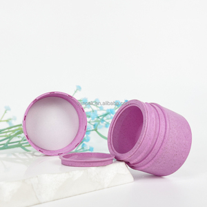 Envase Ecológico de 15 ml, Recargable, de Paja de Trigo Reciclada, Cilíndrico, Transparente, para Cosméticos, Cuidado de la Piel, Crema para Ojos, Loción, Crema Facial - Product Image 4