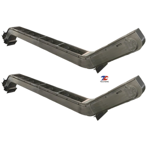 Geschikt voor hellende opwaartse transportband met dubbele ketting en schrapers - Product Image 4