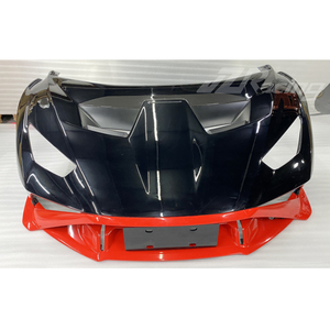 JZRacing-Parachoques Delantero de Fibra de Carbono Real, Alerón SV con Base de Aspecto de Fibra de Carbono, 3 Piezas - Product Image 3