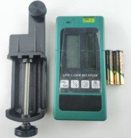 Détecteur laser professionnel d'usine pour récepteur de niveau laser Faisceau rouge et vert extérieur avec lasers à ligne d'impulsion avec support