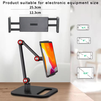 Support de téléphone portable et tablette en alliage d'aluminium commercial, réglable et flexible, pour bureau, vente directe usine pour cadeaux d'entreprise OEM