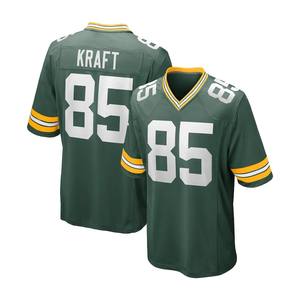 绿湾橄榄球球衣男女通用 # 10 爱情 # 8 号雅各布压纹数字透气 100% 聚酯纤维定制美国队球衣 - Product Image 5