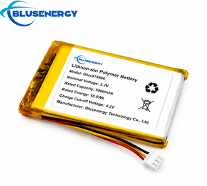 แบตเตอรี่ลิเธียมไอออนโพลิเมอร์บลูเซ็นเนอรี่ 5000mAh 3.7V สำหรับอุปกรณ์อิเล็กทรอนิกส์สำหรับผู้บริโภค - Product Image 2