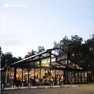 Tente de mariage en aluminium translucide avec grand verre, tente de réception extérieure, chapiteau robuste pour cérémonies de mariage et événements - Product Image 1