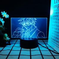 Lampe d'anime 3D mignonne populaire Logo personnalisé disponible 7 couleurs changeantes Lumière de nuit décorative pour adolescents