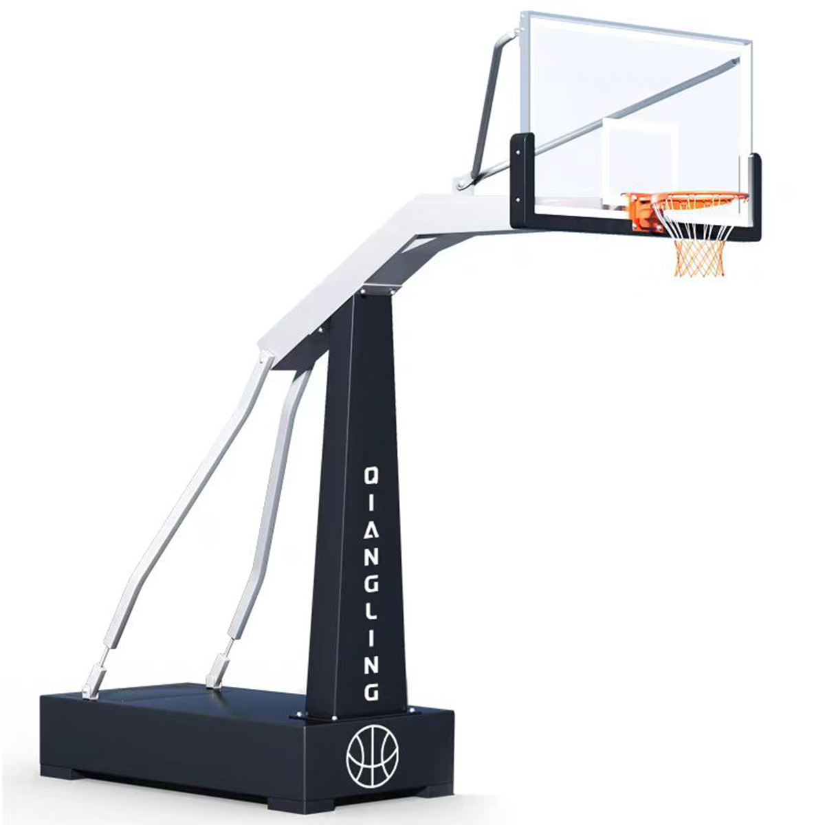 Competition Grade Basketball Equipment Adjustable Height Design Glass Backboard Ideal for Professional Courts Basketball Hoop