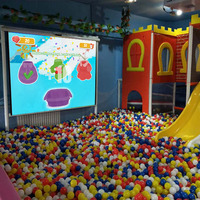 Jeux interactifs de projection murale ChariotTech certifiés CE pour différents âges de joueurs, aire de jeux intérieure