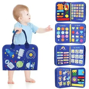 Đồ chơi cảm giác cuốn sách bận rộn 8 trang Giúp giáo dục sớm, học tập và phát triển các kỹ năng vận động. Ban cảm thấy bận rộn hoàn hảo - Product Image 1